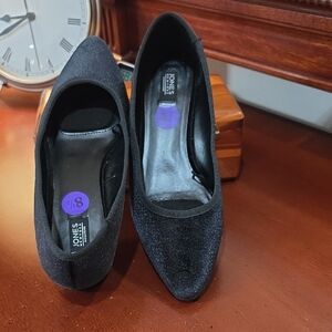 Jones New York Black Velvet Flats